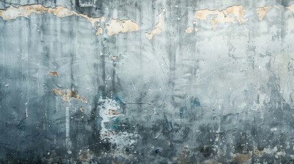 Wall Mural - Grunge style gray wall with space for text selective focus