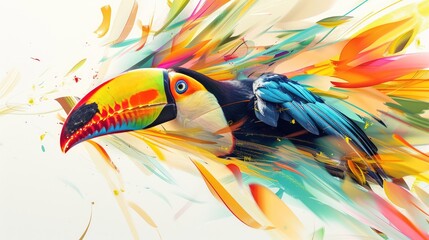 Wall Mural - toucan bird