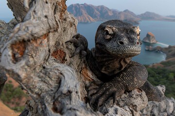 Komodo Dragon in natural environment