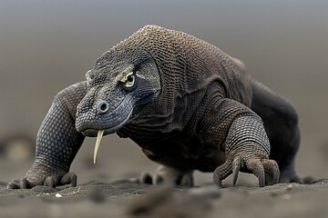 Komodo Dragon in natural environment