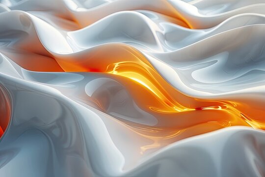 Organic Forms waves flowing shapes, grainy gradients emphasize their fluidity.