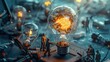 © Lamina - The concept of idea, cooperation, teamwork and creative solution.
