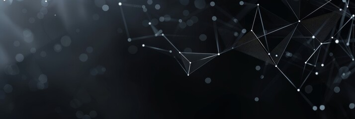 Poster - Abstract digital connection dots. Technology background. Network connection structure. Plexus effect. 3d. High quality photo