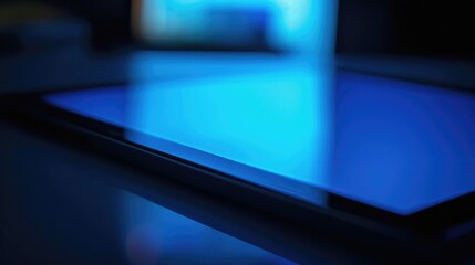 Poster - Blue PC tablet