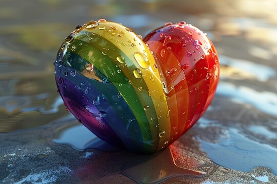 Pride Month colorful calendar vibrant scene of a Pride parade