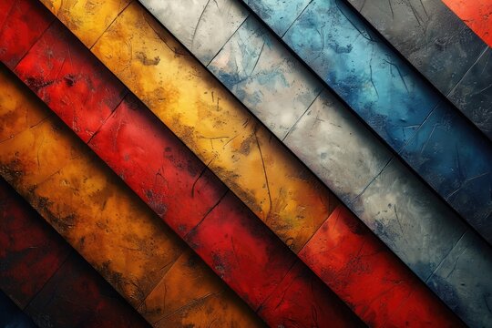 Retro Stripes background with bold, colorful diagonal lines.