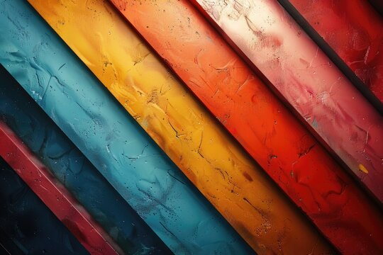Retro Stripes background with bold, colorful diagonal lines.