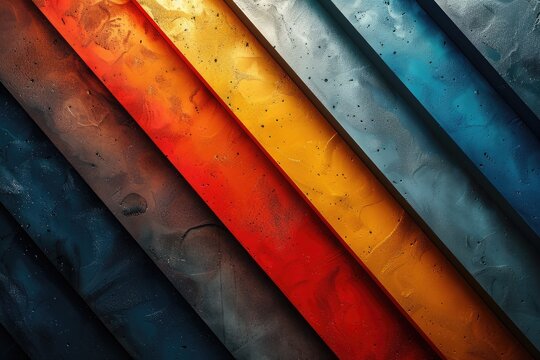 Retro Stripes background with bold, colorful diagonal lines.