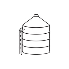 Sticker - silo icon