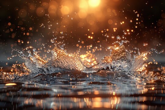 Splashing Letters letters splashing liquid, droplets flying water