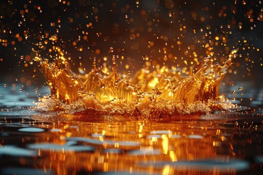 Splashing Letters letters splashing liquid, droplets flying water