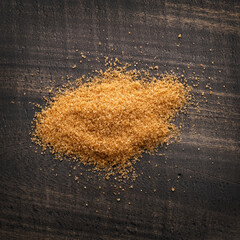 Sticker - Heap of organic brown cane sugar - Saccharum officinarum