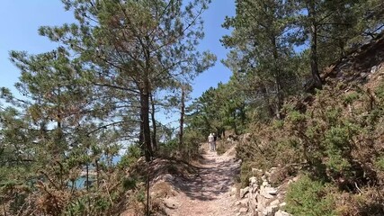 Canvas Print - Joli paysage depuis le sentier de randonnée du cap d'Erquy en Bretagne - France 