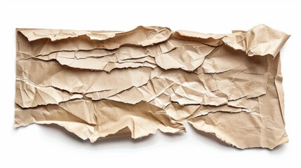 Poster - A piece of brown paper with torn edges, suitable for use in illustrations or design projects