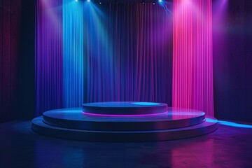 stage with spotlight