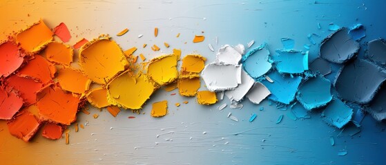 Wall Mural - Abstract Colorful Shapes Burst