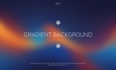 Abstract Orange and Blue Gradient Background Design