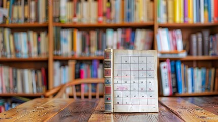 Poster - Craft a calendar for book lovers, recommending a book each month.