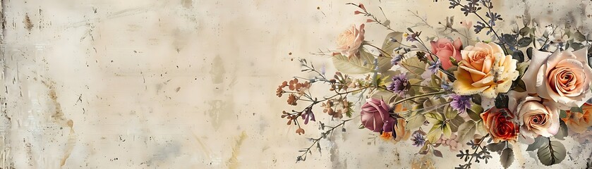 Leinwandbilder - Vintage Floral Arrangement