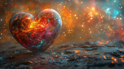heart in the space