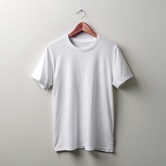 Wall Mural -  white t-shirt on a white background