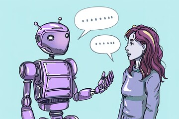 Poster - robot technology future science computer intelligent illustration cyborg vector