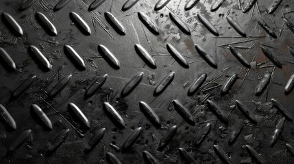 Aufkleber - Dark metal texture