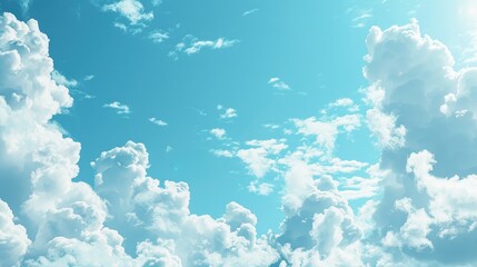 Wall Mural - background picture of a blue sky with clouds