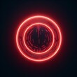 © Ayahe Stock - Red abstract circle and smoke glowing isolated black background