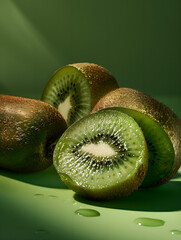 Sticker - delicious looking kiwi fruit, food photography