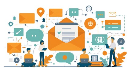 Aufkleber - Digital Marketing Strategy Concept.