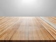 © Basith Ibrahim - Empty wood table for present product. Generative Ai