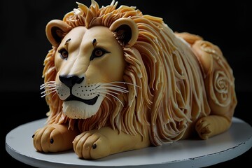 Wall Mural - lion cake 