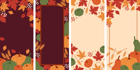 Canvas Print - Cozy Autumn Frame: Perfect for Thanksgiving and Fall Events