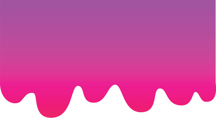 Aufkleber - Pink and purple gradient paint is flowing down on a white background