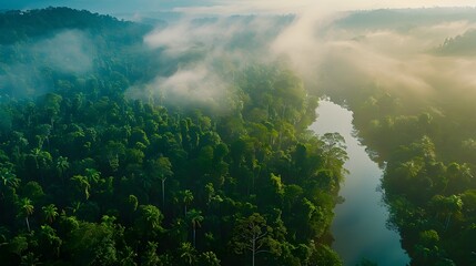 fog in the forest