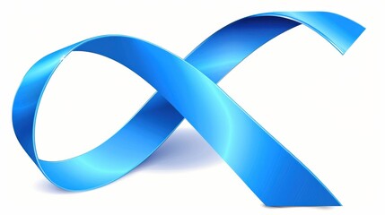 Wall Mural - Blue Infinity Ribbon