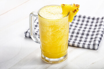 Sweet fresh vitamin pineapple juice