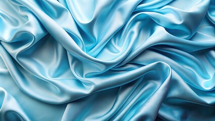 Wall Mural - Texture of light blue fabric background, soft, smooth, textile, material, pattern, abstract, cloth, backdrop, design, blue