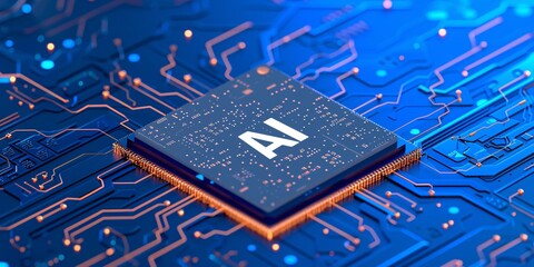 a close up of a chip