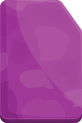 Poster - Purple stone slab with a rounded corner, potentially used for construction or design