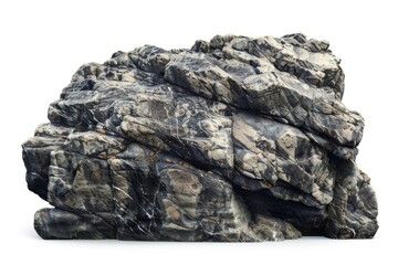 Poster - A pile of rocks on a white surface, ideal for use in presentations, designs and other visual projects