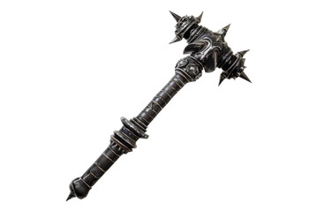 Battle mace isolated on transparent background