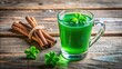 © Sujid - St. Patrick's festive elixir a vibrant green clover and cinnamon drink , St. Patrick's Day, festive, elixir, green, clover