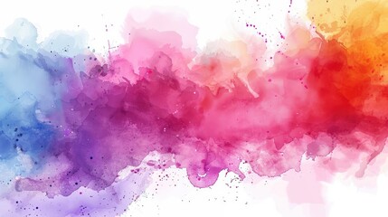 Aufkleber - Abstract watercolor splashes in colorfull, perfect for artistic topics.