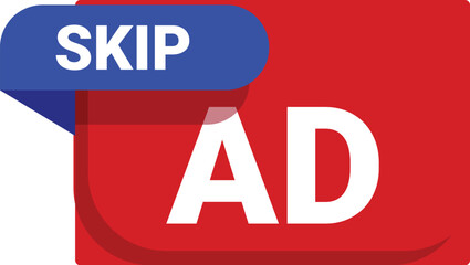 Poster - skip ad button allowing users to skip promotional content