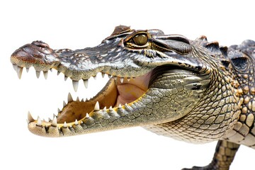 Poster - A close-up photo of an alligator's open mouth, perfect for wildlife or nature-themed projects