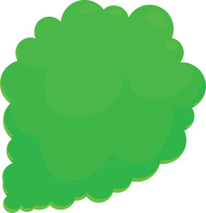 Poster - Bright green thought bubble is forming from many smaller bubbles