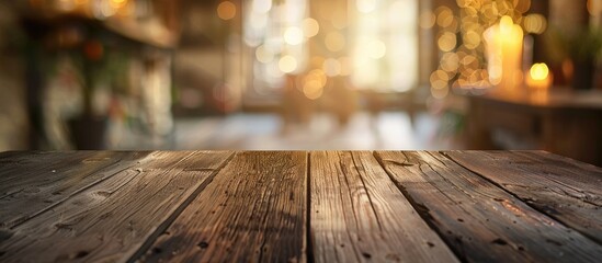 Poster - Blurred rustic interior with defocused effect, ideal for a copy space image.