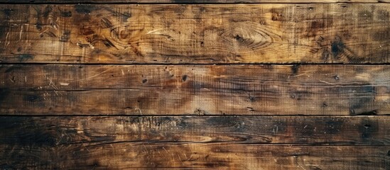 Canvas Print - A wood wall background with a worn appearance, featuring scratches and cracks, suitable for copy space image.